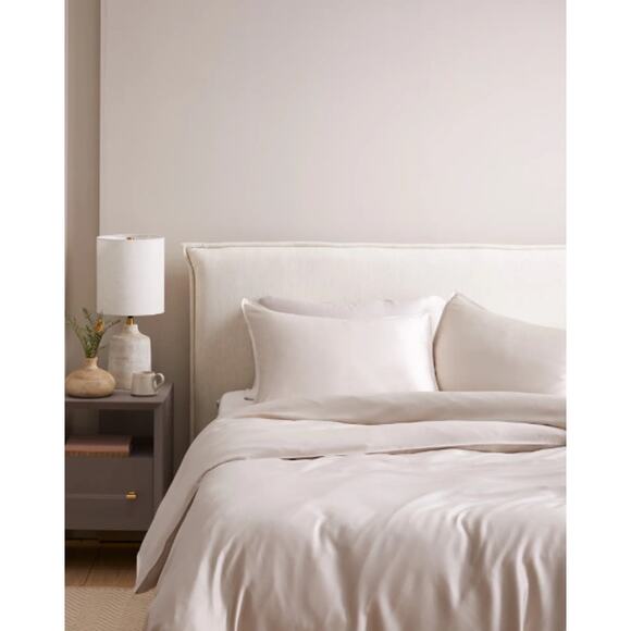 Quince Bamboo Duvet Cover - King/Cal King Sand - Picture 5 of 7
